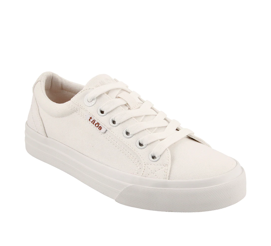 Taos Women s Plim Soul White Sneakers Canadian Footwear Canadian Footwear