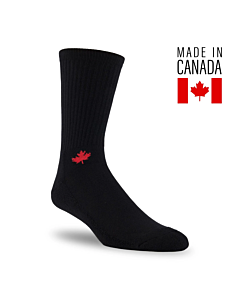 Canadian Bamboo Crew Sock Black Unisex