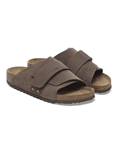 Kyoto Men's Concrete Gray Leather 