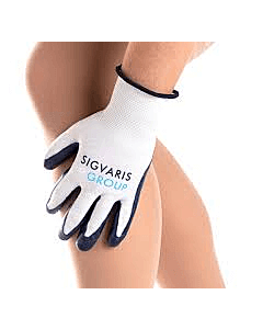 Latex-Free Glove for Compression Stockings
