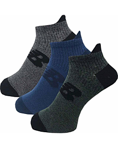 No Show Tab Socks 3 Pack Assorted AS1 Large Unisex