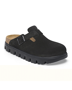 Boston Chunky Women's Black Suede Clog